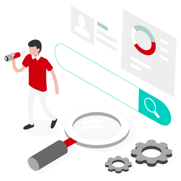 対策を行っているイラスト