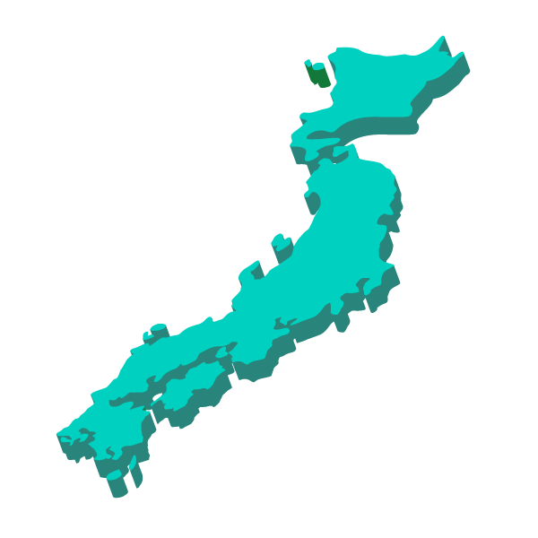 日本地図のイラスト